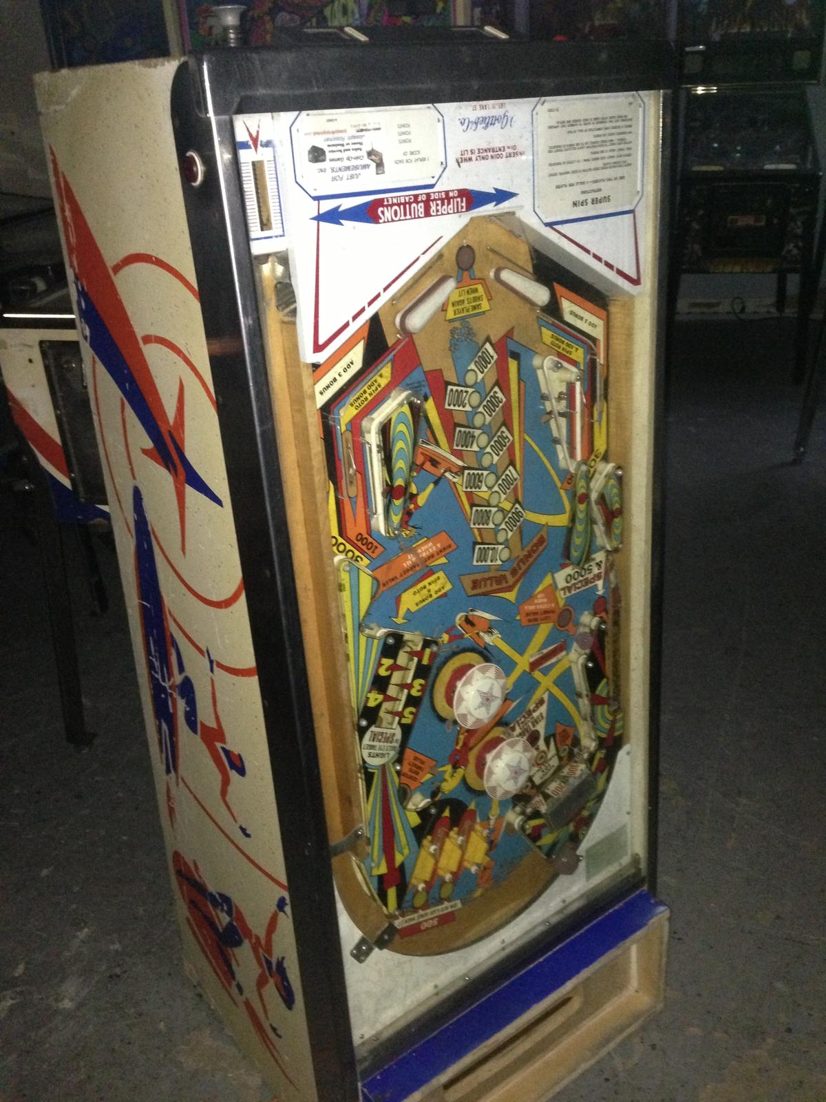 FOR SALE in N. NJ Gottlieb Super Spin | Pinball machines for sale ...